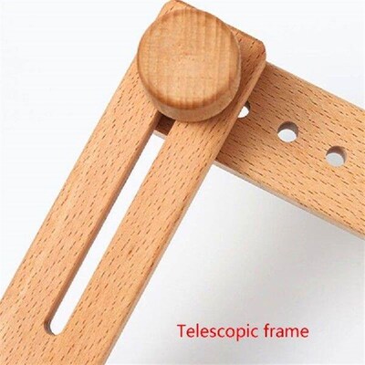 Adjustable Embroidery Hoop Stand, Desktop Wooden Embroidery