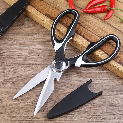 kitchen Scissors Chicken Bone Scissors with Cover Stainless