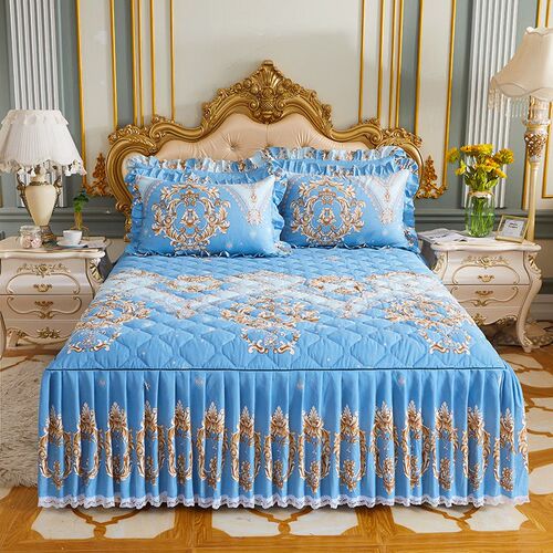 Lace Public Bed Skirt Korean Style Lace Quilted Thickened Be