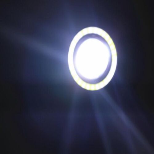 2PCS Motorcycle Mini LED Spotlight Built-in Angel Eye Daily