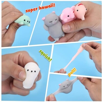 Mochi  Toys with Cute Bag Stress Toy Reward Toys for Kids