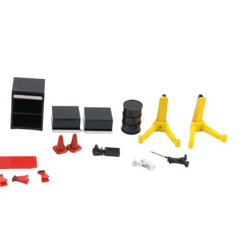 ama 1/64 Garage Maintenance plastic Tools Set Die-Cast Model
