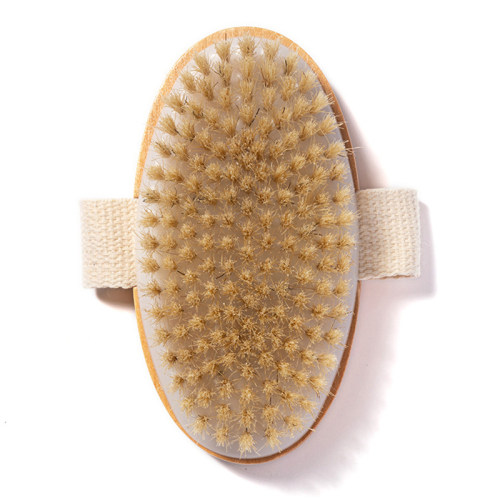 Natural  Bristle Brush Soft Wet Dry Skin Body SPA Brush Bath