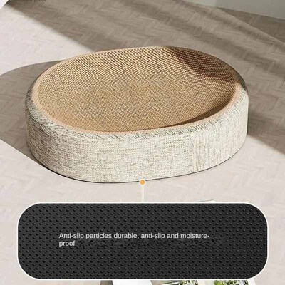 Oval Shape Scratch Pad For Cats sisal Scratching Cat Bed Mul