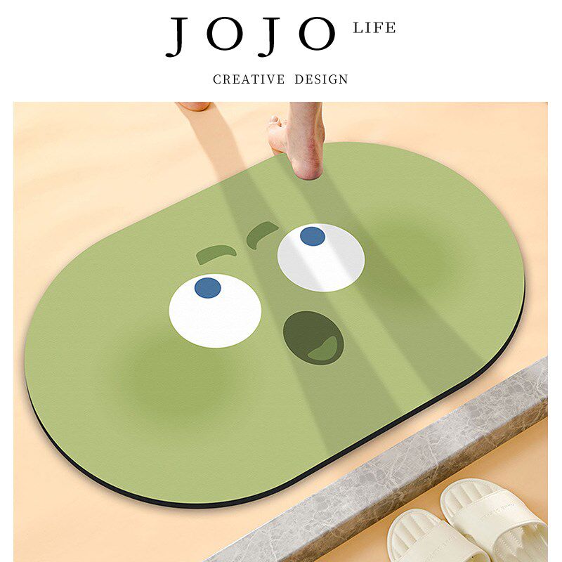JOJOS L. PD.fault.卡通浴室地垫进门门垫硅藻泥吸水垫子  吾罪
