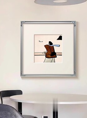 现代约包豪客厅餐厅背墙装饰画SN250606简高级感202斯5新款卧室床