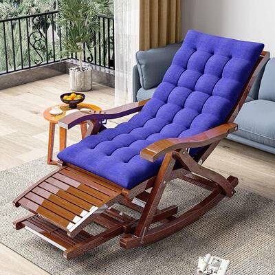 躺椅新款坐睡两用阳台折人叠成午休VMP摇椅成人老头加逍粗加厚遥