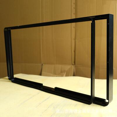 厂高品质电视家机显示边屏XMX框折弯海报铝制告机边广框铝型材