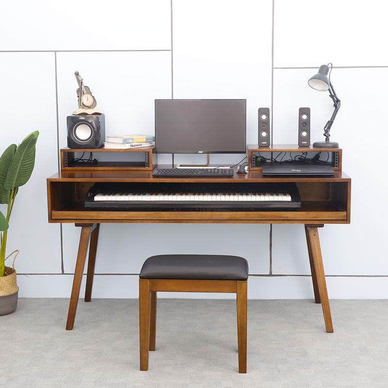 实木桌琴桌电编钢琴录子音棚工作台音乐工作桌曲工作台调音台VHB