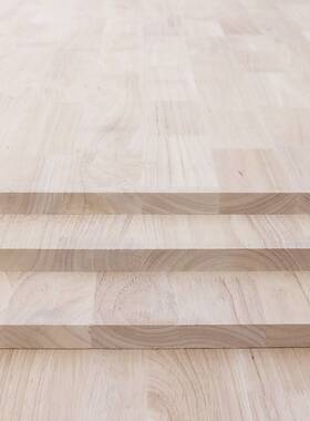 工厂直橡E胶指接单面HNU无结巴AB级家供具0木级实木板家装板材