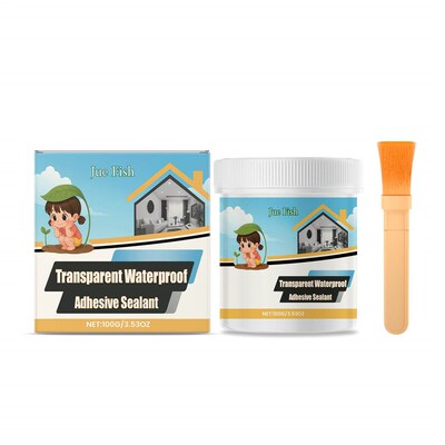 JUE FISH Transparent Waterproof Sealant - Leak-proof, flexib