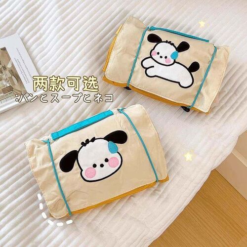 Cute Foldable Cosmetic Bag for Women, Large Capacity, Portab