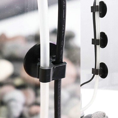 5Pcs Aquarium Suction Cup Clip Fish Tank Oxygen Tube Hose Pu