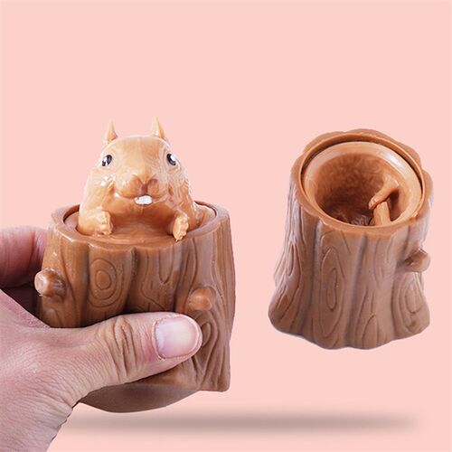 Cute Animal Squirrel Squeeze Squirrel Vent Squirrel Cup Deco