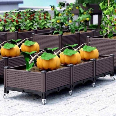 Oversized tall planter box balcony planter ware Family veget