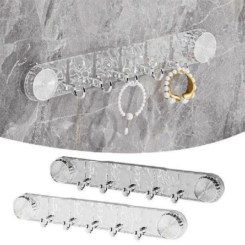Multifunctional 5 Hooks Rotating Suction Cup Hooks Wall