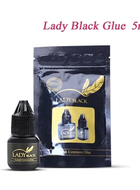 1 Bottle Lady Black Glue For Eyelash Extensions Korea 5ml In
