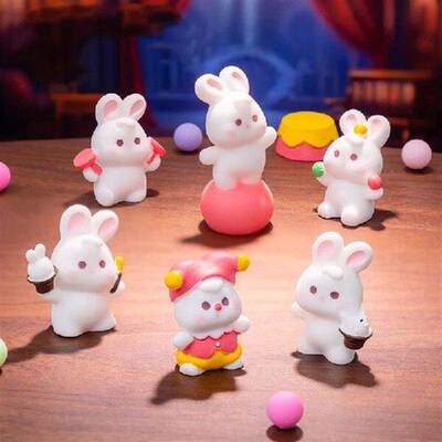 Cartoon Cute Kawaii Circus Bunny Landscape Decoration DIY