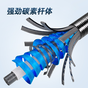 川泽超轻超硬碳素抄网竿全钓鱼捞鱼网伸缩杆网兜装抄大物