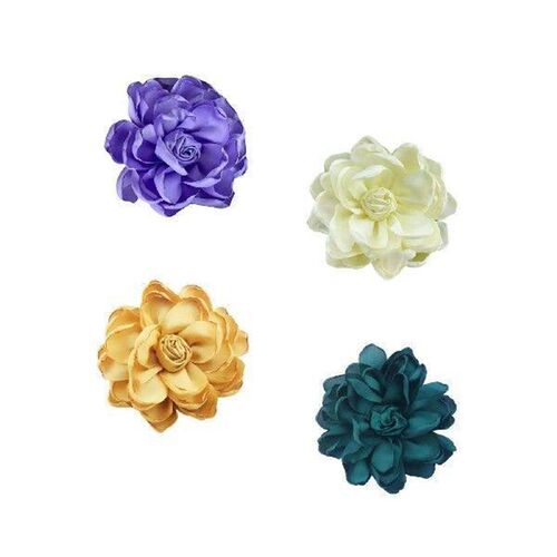 Fabric Flower Brooch Corsage Brooch for Women Handmade
