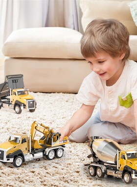 3 Pack of Diecast Engineering Construction Vehicles Dump Dig