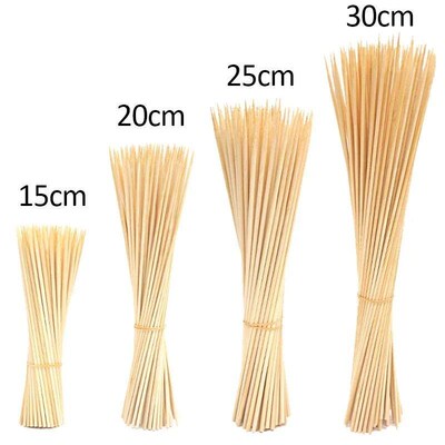 90pcs Bamboo Stick Food Grade Bamboo Skewer Sticks Disposabl