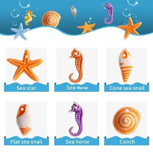 48 Pcs Marine Animals Decoration Mini Sea Decorations Ocean