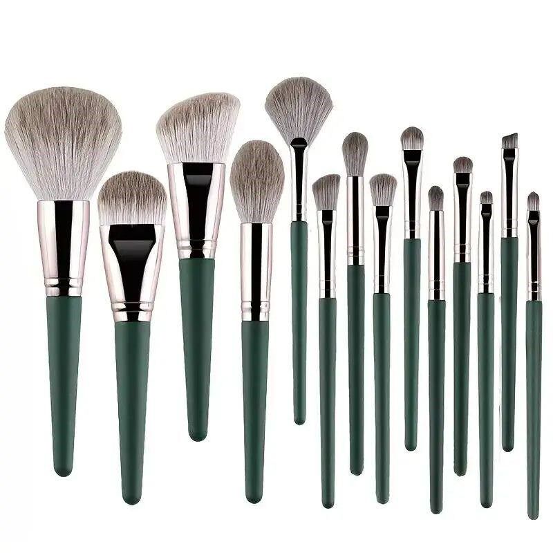 14Pcs Makeup Brushes Set Large Fluffy Soft Eye Shadow Founda