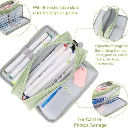 Kawaii Pencil Case Large Capacity Storage Bag Organizer Offi