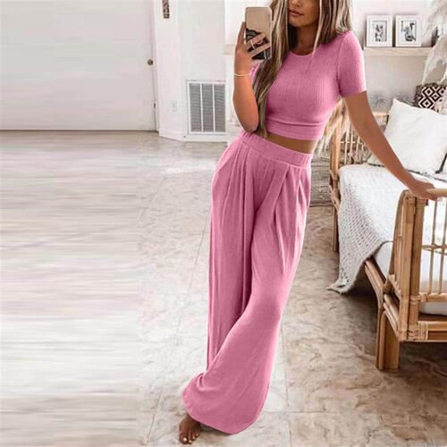 Womens knitted home two-piece womens clothing
