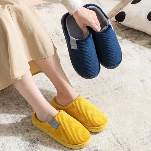 Cotton Slippers For Womens Home Indoor Warm Couples Home P
