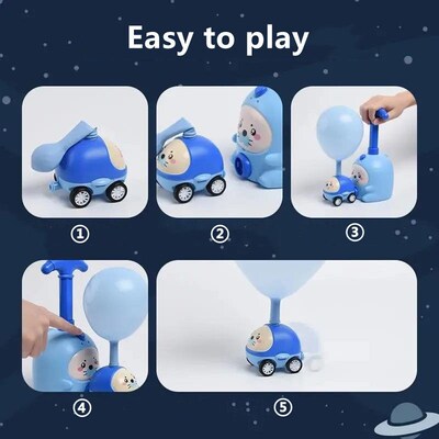 Kids Rocket Balloon Launcher Toys Educational Inertial Air跨