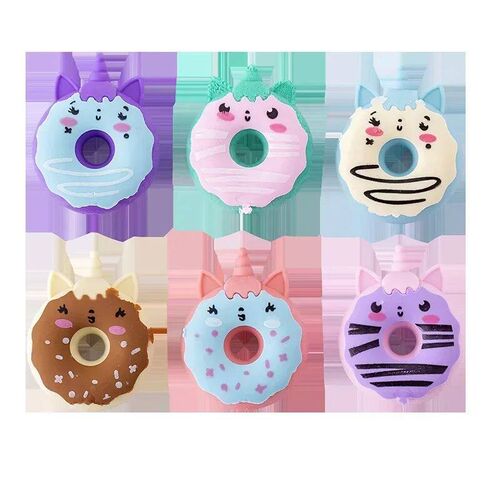 4 Ps Cute Kawaii Donut Rubber Eraser Creative Penil Erasers