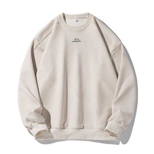350g Suede Round Neck Mens 2025 Japanese Heavy at