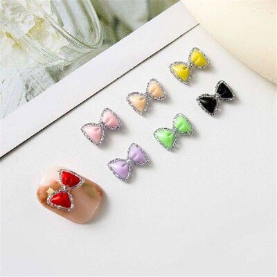 Bow Nail Accessories Glow-in-the-dark Bow Tie Nail