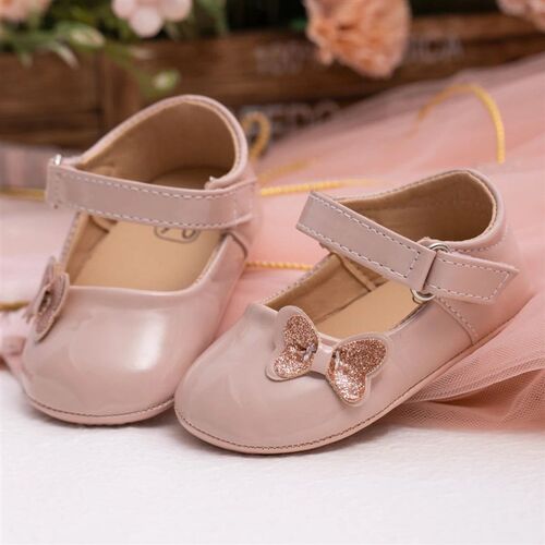 KIDSUN Baby Shoes Newborn Girl Princess PU Toddler Shoes Bow