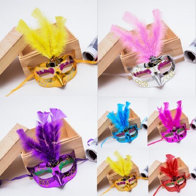LazyChild 3pcs Halloween Glowing Fluff Fiber Optic Mask Part