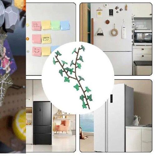 Ivy Fridge Magnet with Articulating Stems 3D Printed Ivy