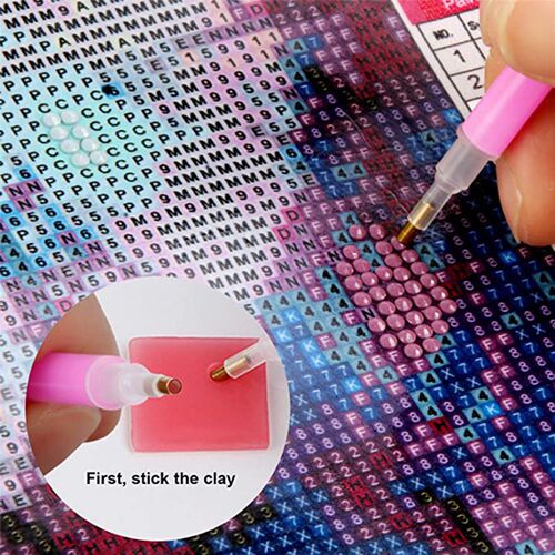 5D Diamond Painting Point Drill Pen Tweezers Plate Glue Tool