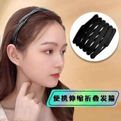 Scalable and Foldable Hairband for Women, Travel Portable Fa