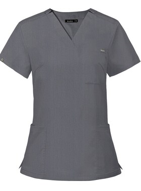 Elastic Surgical Scrubs VNeck Short Sleeve Hospital Nurse Un