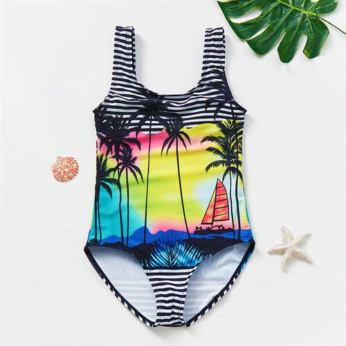 2-12Y Girls swimwear 2021 New Girls swimsuit one piece Child