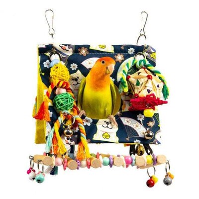 Stimulating Toy for Pet Birds Colorful Bird Nest for