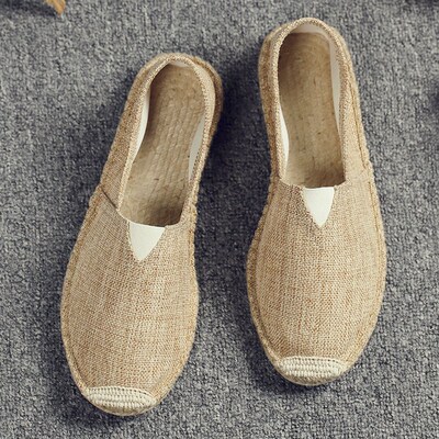 Plus Size Straw Shoes Lovers Shoes Old Beijing Linen Breatha