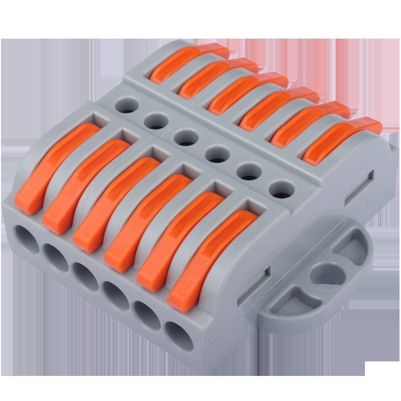 家装PCT-223-带固定分线接头电工快速接线端子六进六出接线头,电子/电工,接线端子,淘宝优惠券,粉丝福利购,淘宝优惠卷