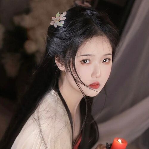 Glass Flowers Hairpin Antique Chinese Hair Clips Girls Fairy