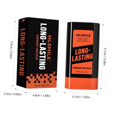 Temporary one-time Moustache Beard Dye Black Hair Color Wax