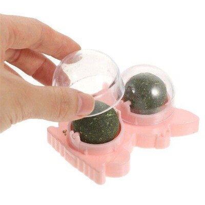 2 Pcs Cat Toy Mint Catnip Ball Hairball for Cats Toys