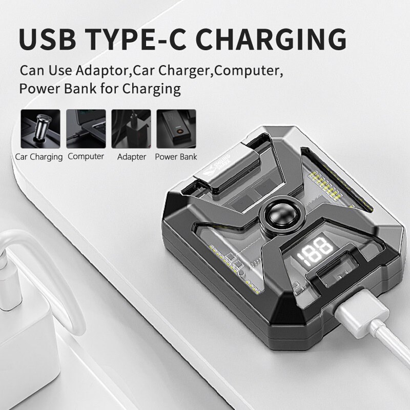 Black Technology Dual Arc Lighter with Illuminated Ignitor - 实物图