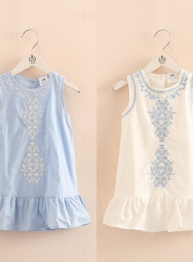 2023 Hot Summer 2-10 Years Old Brief Kids Lace Embroidery Fl